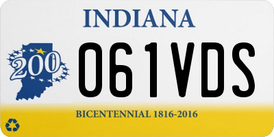 IN license plate 061VDS