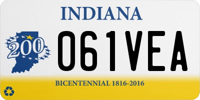 IN license plate 061VEA