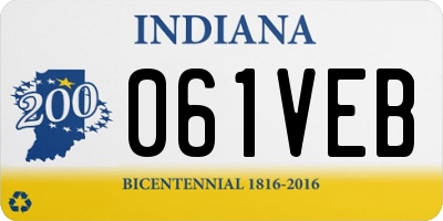 IN license plate 061VEB