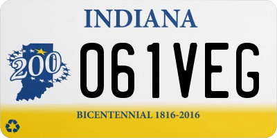 IN license plate 061VEG
