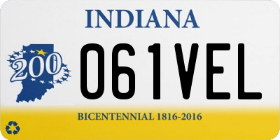 IN license plate 061VEL