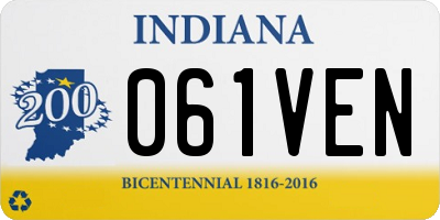 IN license plate 061VEN