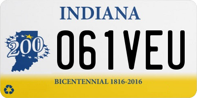 IN license plate 061VEU