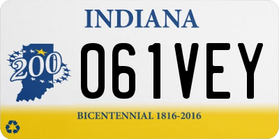 IN license plate 061VEY
