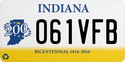 IN license plate 061VFB
