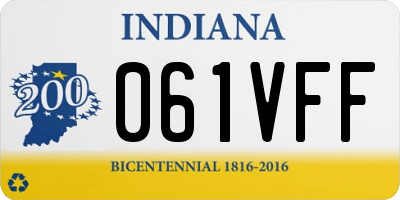IN license plate 061VFF