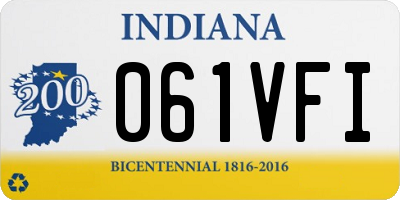 IN license plate 061VFI