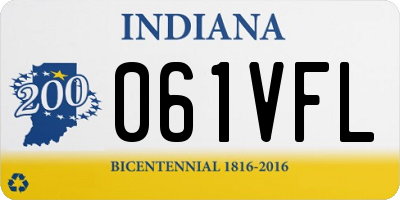 IN license plate 061VFL