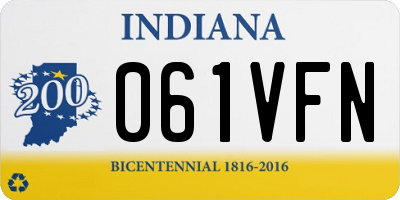 IN license plate 061VFN