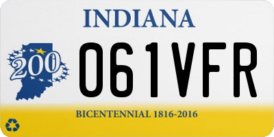 IN license plate 061VFR