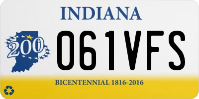 IN license plate 061VFS