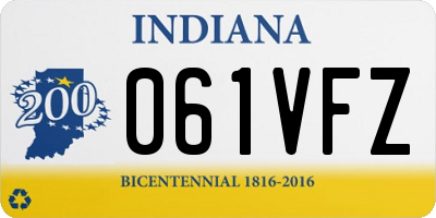 IN license plate 061VFZ
