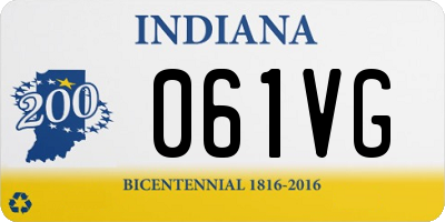 IN license plate 061VG