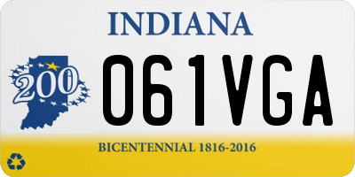 IN license plate 061VGA