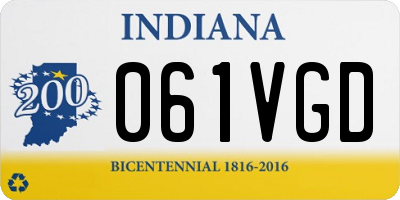 IN license plate 061VGD