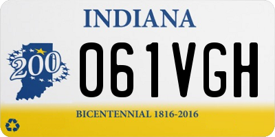 IN license plate 061VGH