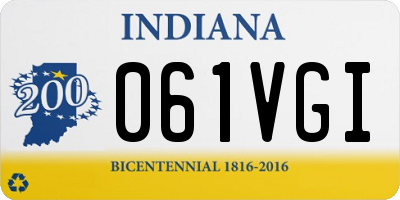 IN license plate 061VGI