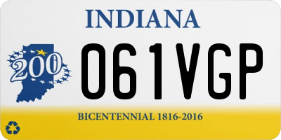 IN license plate 061VGP