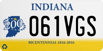 IN license plate 061VGS