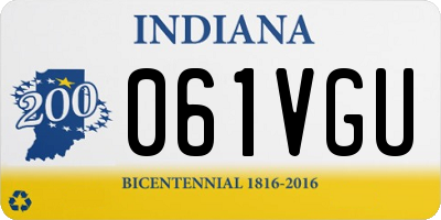 IN license plate 061VGU