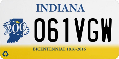IN license plate 061VGW