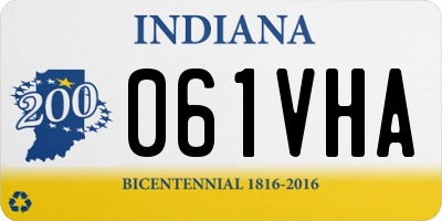 IN license plate 061VHA