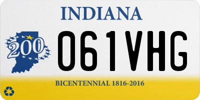 IN license plate 061VHG