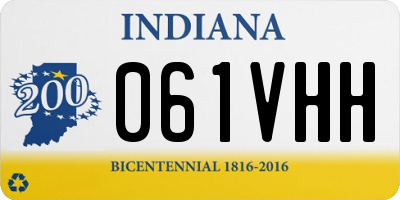 IN license plate 061VHH