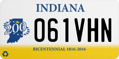 IN license plate 061VHN