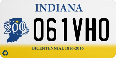 IN license plate 061VHO