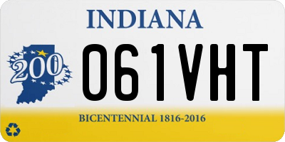 IN license plate 061VHT