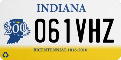 IN license plate 061VHZ