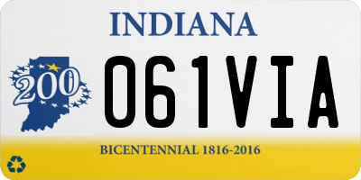 IN license plate 061VIA
