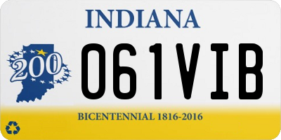 IN license plate 061VIB