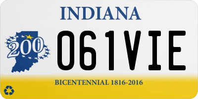 IN license plate 061VIE