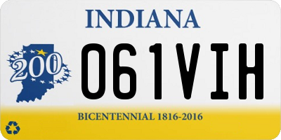 IN license plate 061VIH
