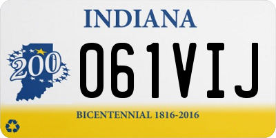 IN license plate 061VIJ