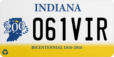 IN license plate 061VIR