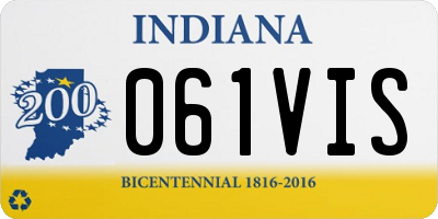 IN license plate 061VIS