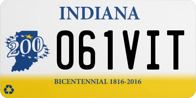 IN license plate 061VIT