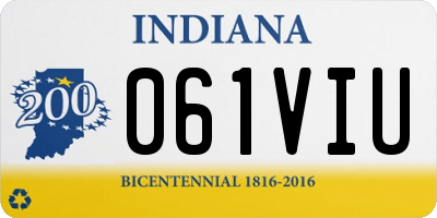 IN license plate 061VIU