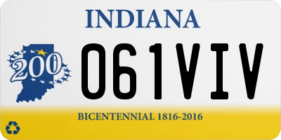 IN license plate 061VIV