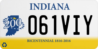 IN license plate 061VIY