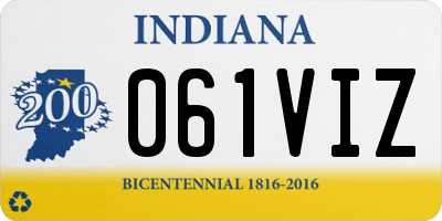IN license plate 061VIZ