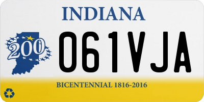 IN license plate 061VJA