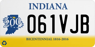 IN license plate 061VJB