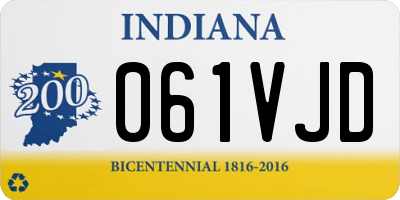 IN license plate 061VJD