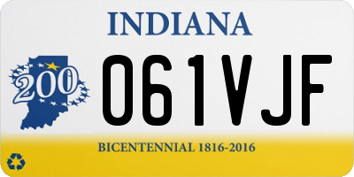 IN license plate 061VJF