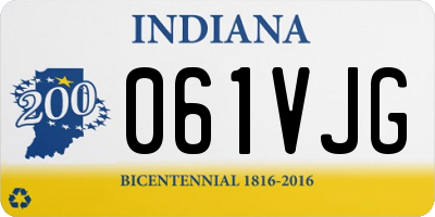 IN license plate 061VJG