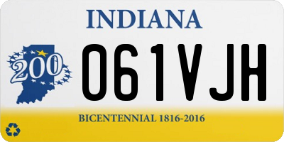 IN license plate 061VJH